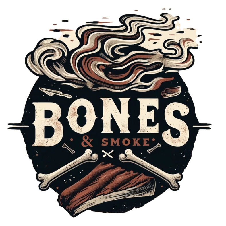 Close-up of BBQ smoke rising from cherry wood-fired grills at Bones & Smoke, capturing the rich, flavorful process of cooking premium Aussie meats over open flames in Terrigal in bones & smoke and bonesandsmoke.com.au