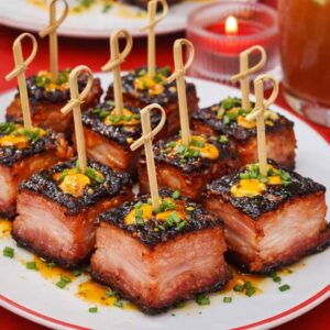 Bones and smoke pork belly bites